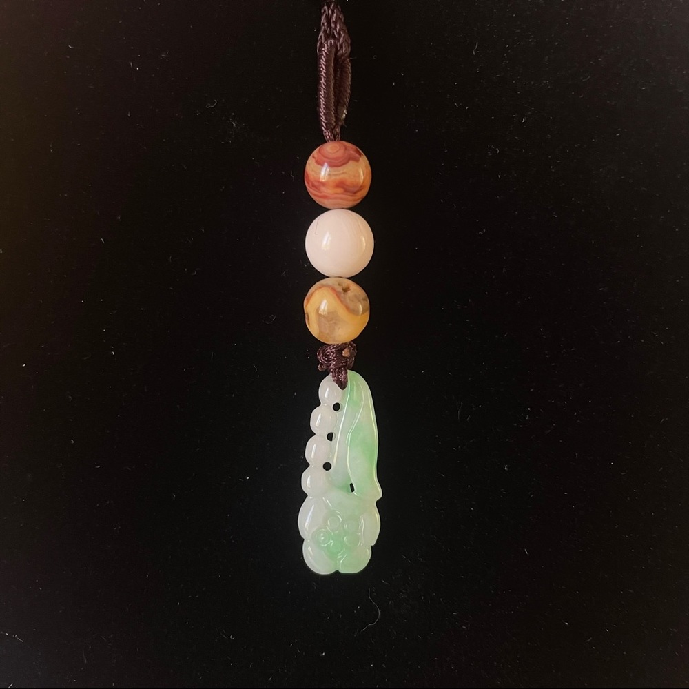 Certified Natural Burmese Jadeite Jade Pendant